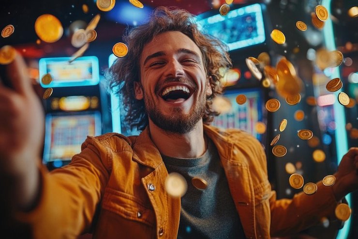 Tampilan gulungan Wild Bandito dengan simbol koboi dan bonus fitur di nusantara 4d